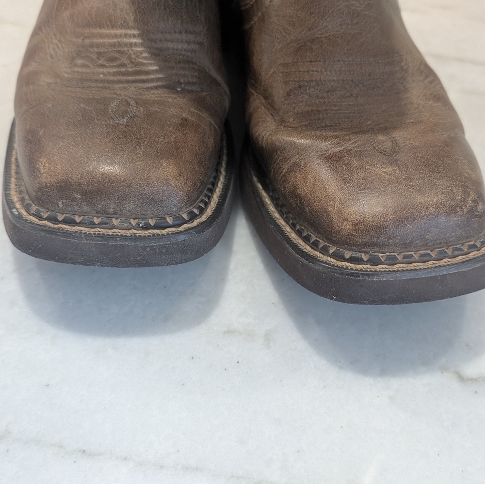 Justin Boots Gypsy Raya Brown and Teal Cowboy Boots Women's Size 7 - Picture 13 of 13